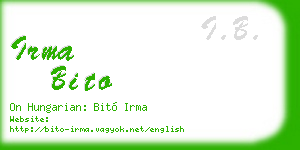 irma bito business card